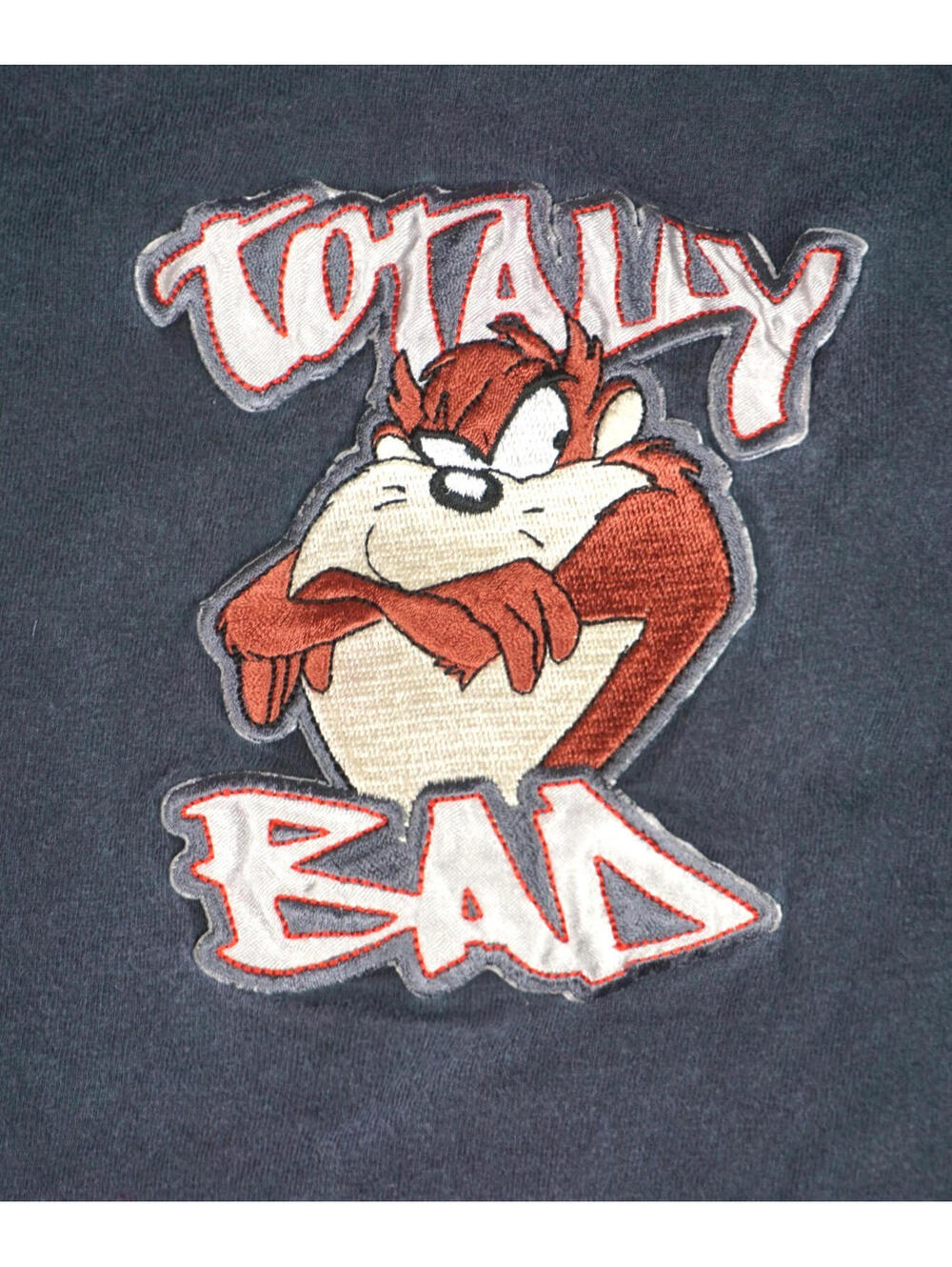 Vintage Looney Tunes Taz T Shirt XL Youth Boys Black Warner Bros 90s Cartoon Tee
